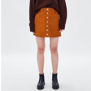 Zara Corduroy Mini Skirt